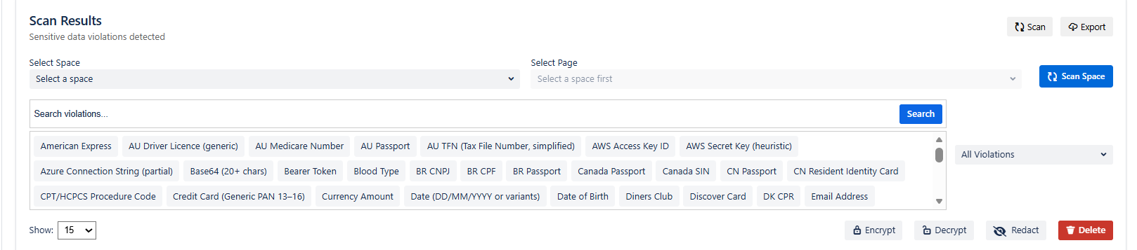 Migration Assistant Scan Results