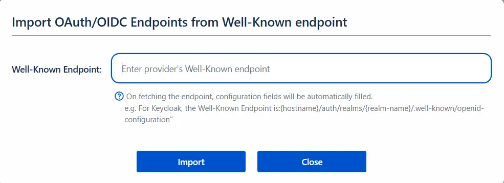 Import OAuth OIDC Endpoints from Well-Known Endpoint in Jira