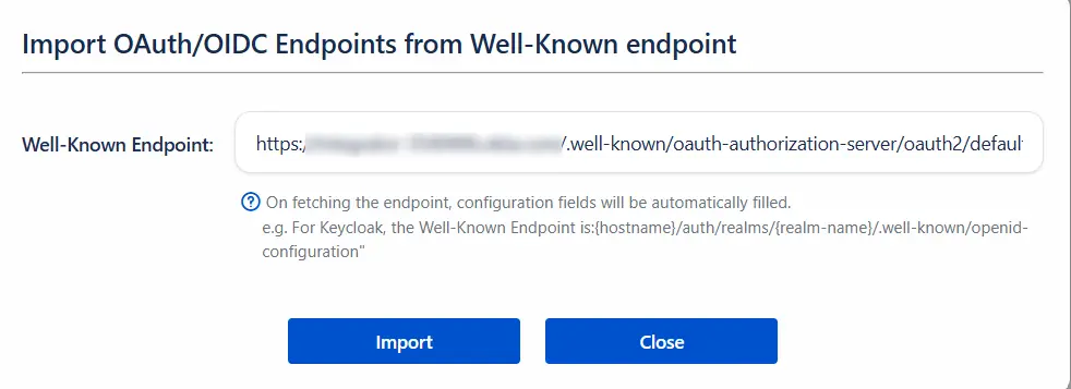 Jira OAuth OIDC Well-Known Endpoint URL Configuration