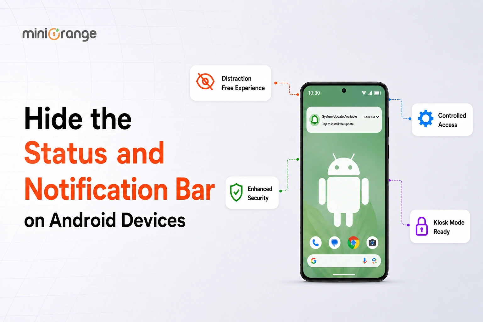 How to Hide the Status Bar and the Notification Bar on Android Devices?