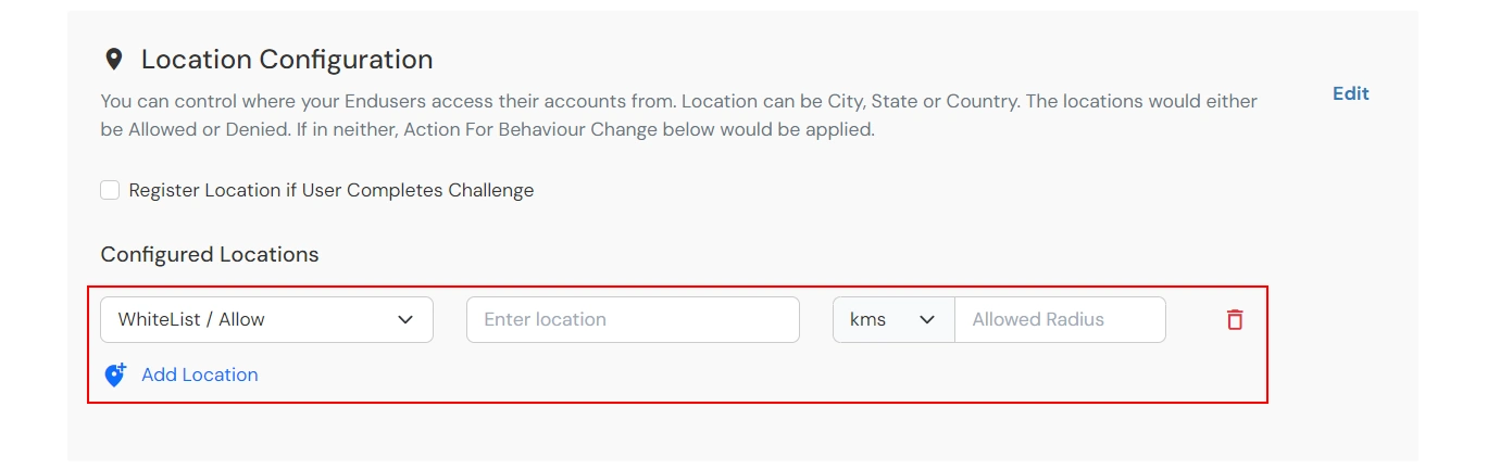 Location restriction for Atlassian Bitbucket Cloud: Add No of registered device