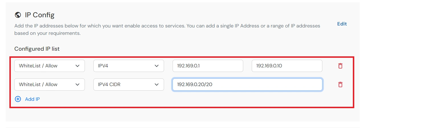 IP restriction for Slack: Add IP address range