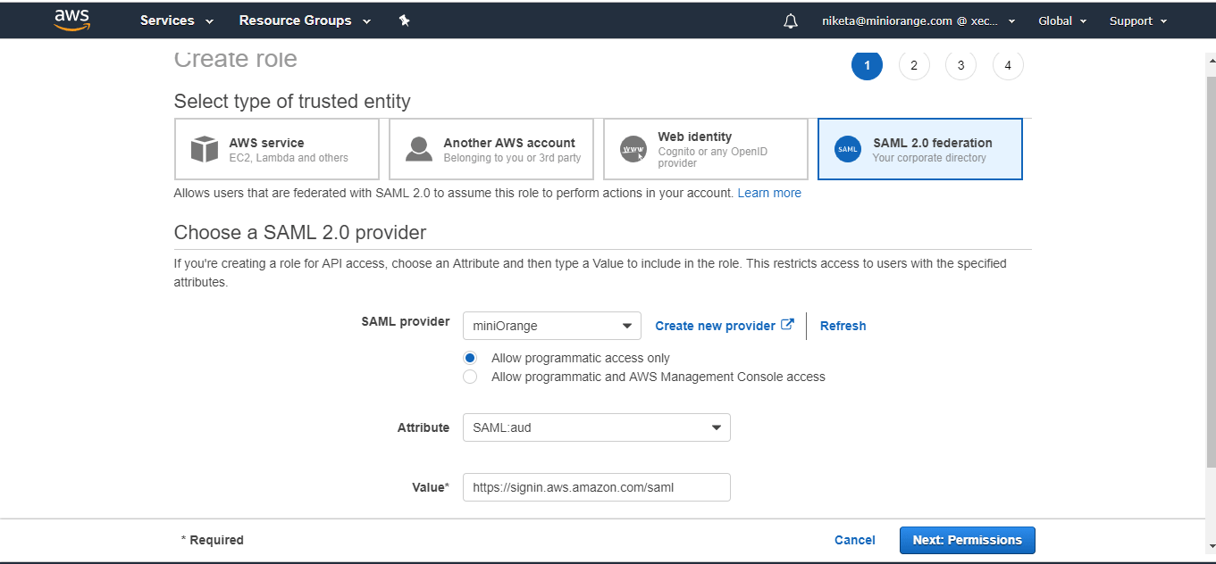 aws appstream sso