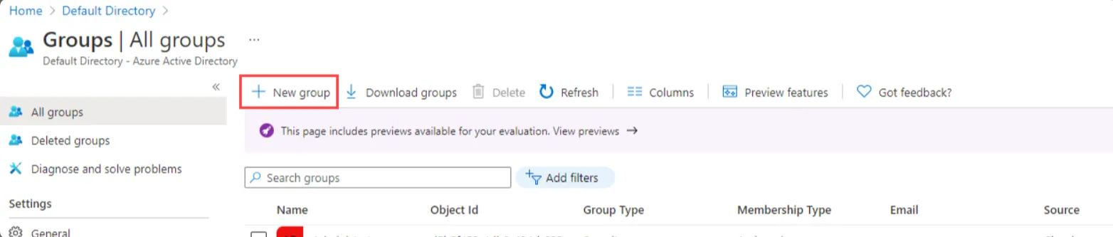 Azure AD SAML IDP : Assign groups and users