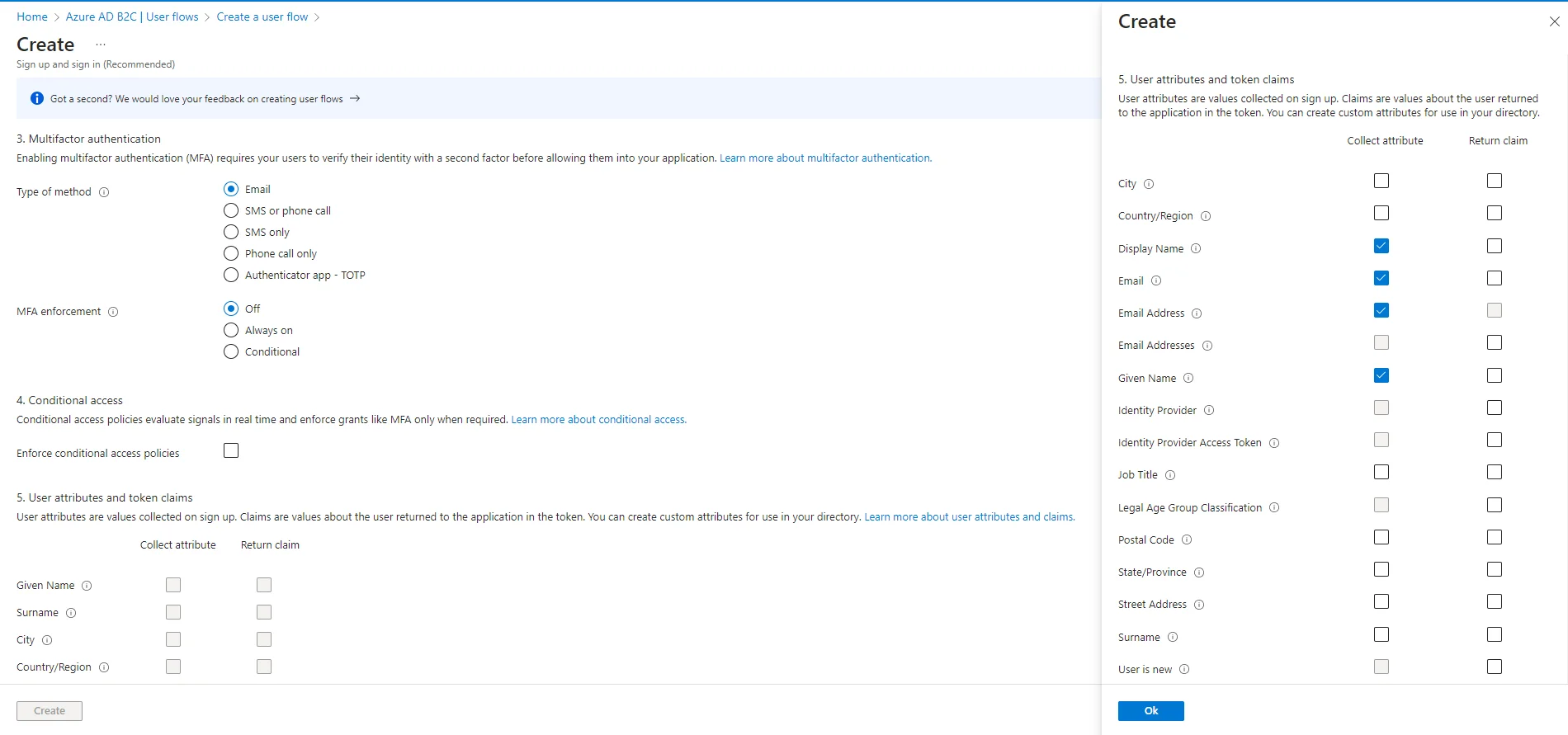 Azure B2C as IDP : Add user Attribute