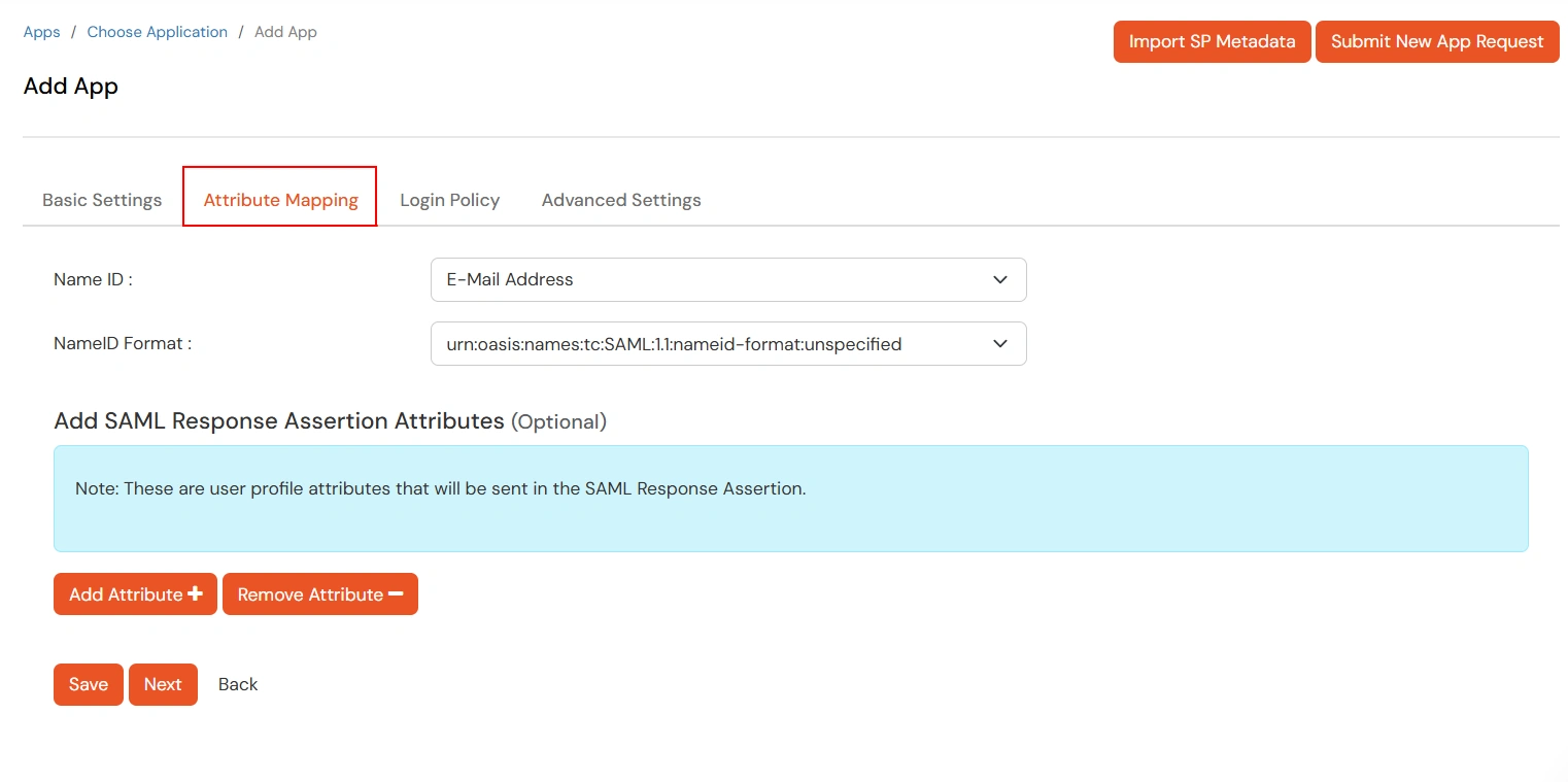 miniOrange Identity Platform Admin Handbook: Import SP Metadata