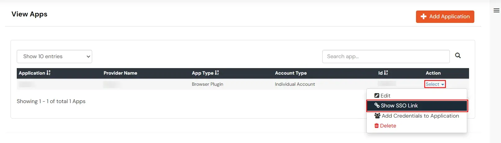 AWS APN  Single Sign On (sso) application link