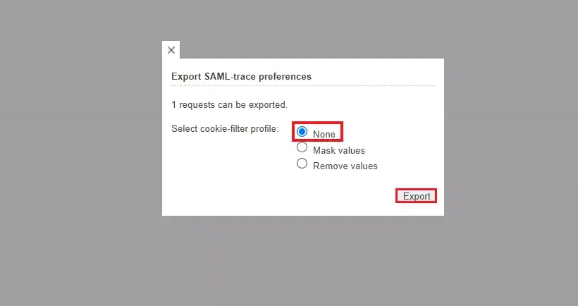 Gmail SSO preference window