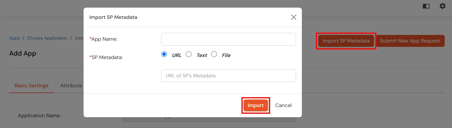 Capio Single Sign-On (SSO) Upload SP Metadata File in miniOrange Dashboard