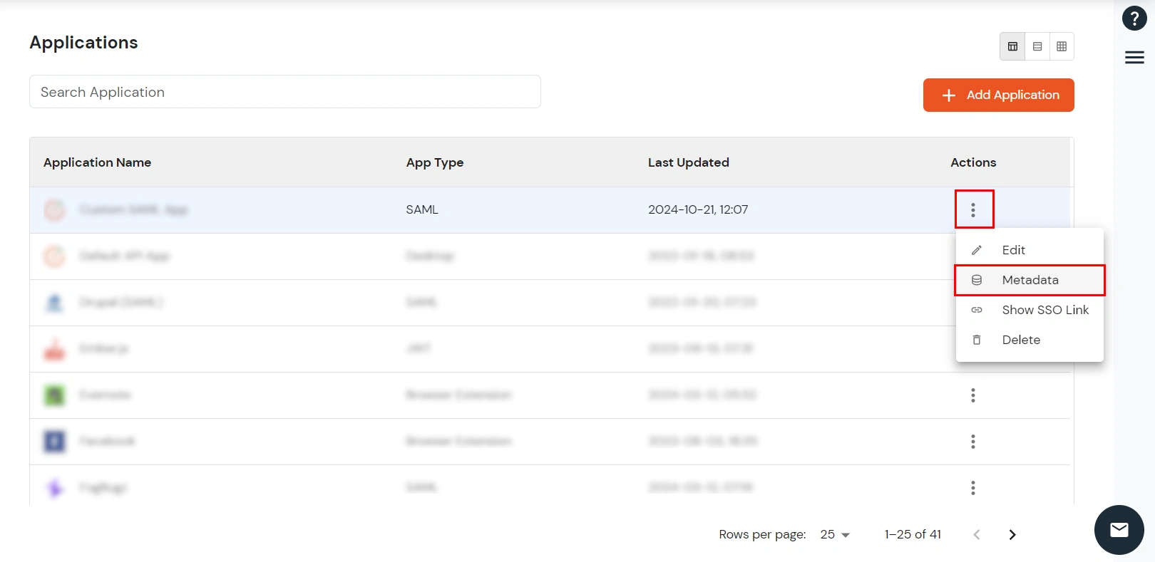 Go to Metadata link Sage Intacct SAML SSO