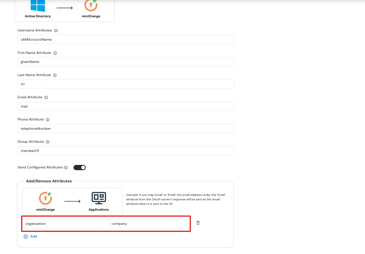 SAP WebGUI : Attributes Mapping from AD