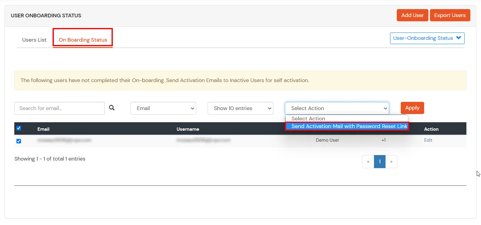 Amazon Web Services(AWS) Single Sign-On (SSO) email action