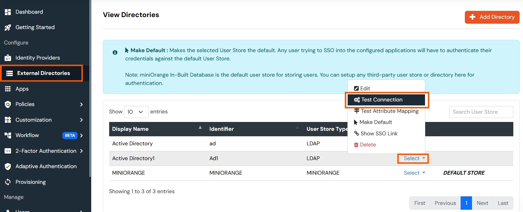 Apache Web Server : Test AD/Ldap connection