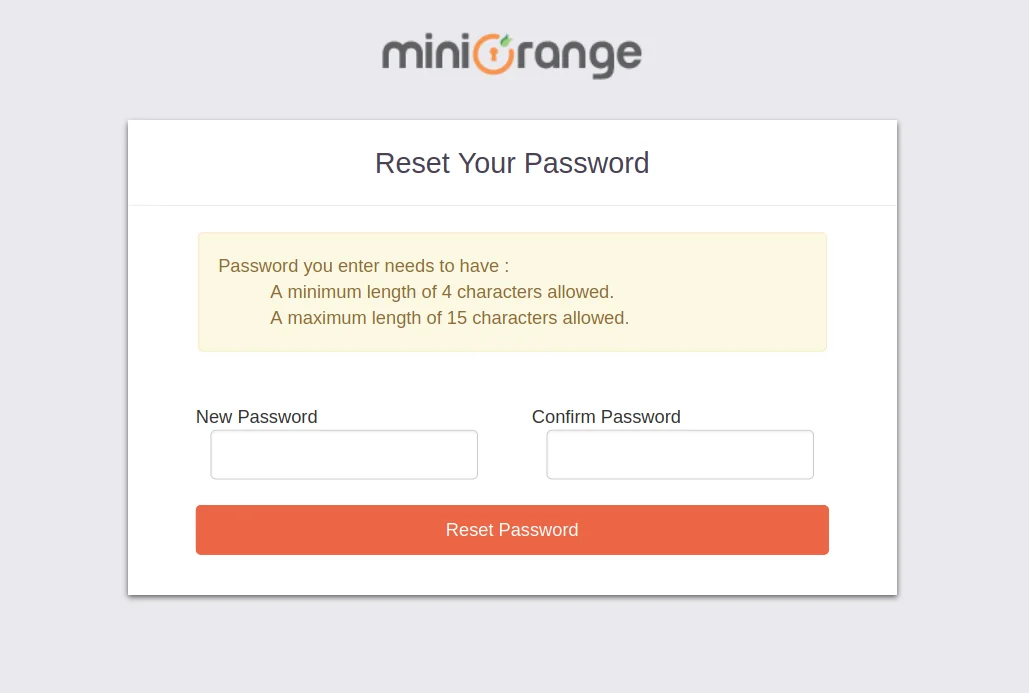 Zoho: Reset user password