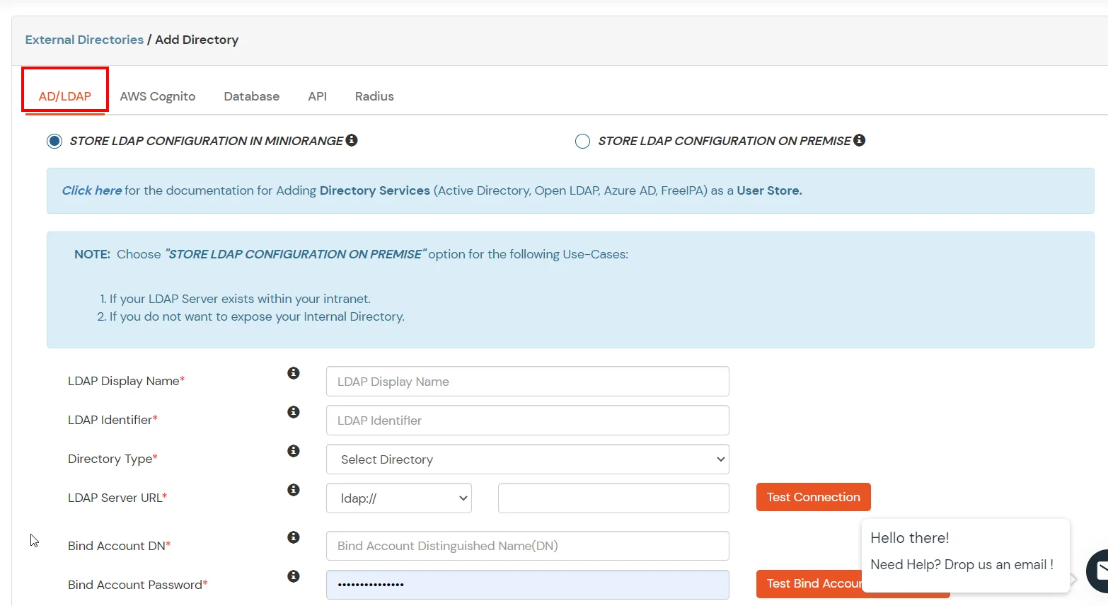 Salesforce: Select AD/LDAP as user store