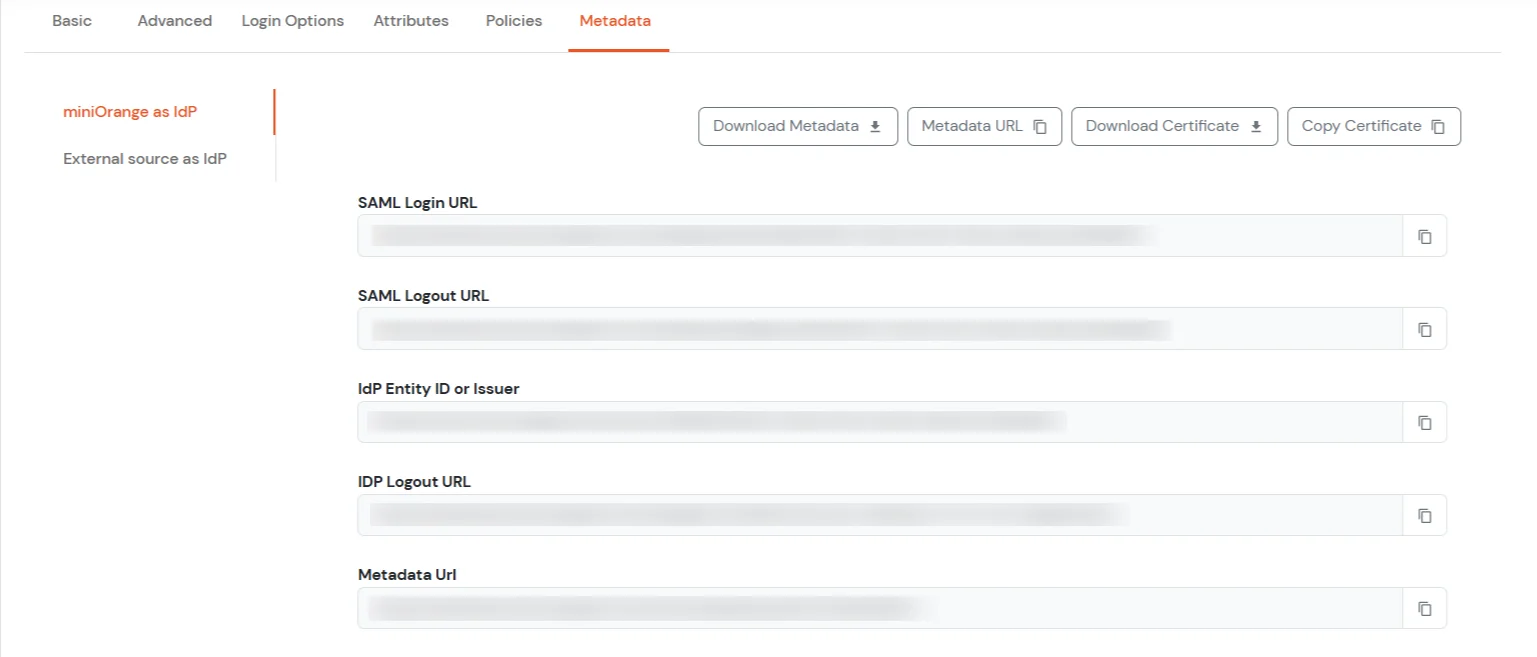 Configure GitHub Single Sign-On (sso) Select miniOrange as Idp