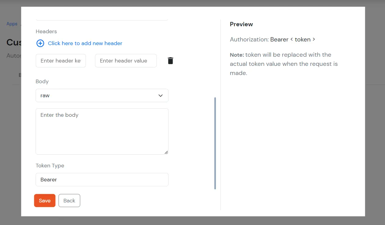 Custom Provisioning App - Custom token