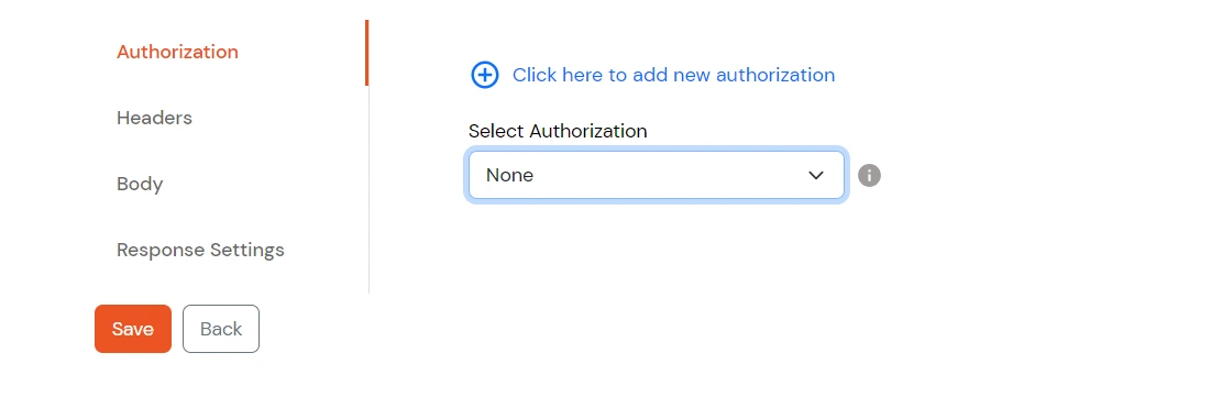 Custom Provisioning App - Select authorization