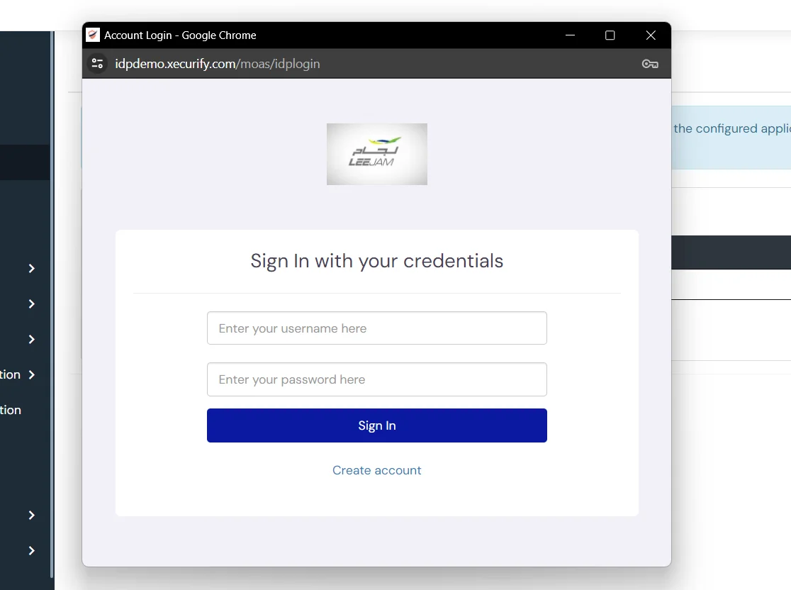 Microsoft Entra ID single Sign-On - Reditect to Sign in page and enter your credentials
