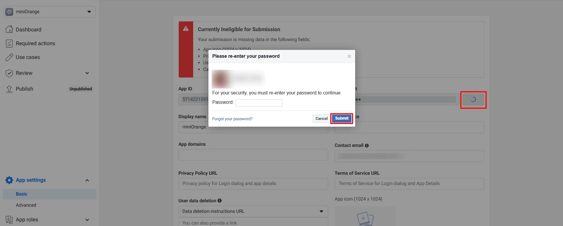 OAuth/OpenID/OIDC Single Sign On (SSO) Facebook SSO Click Show and verify details