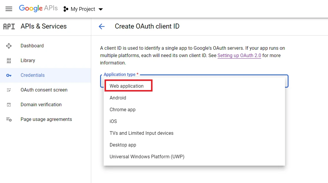 Windows UWPSSO: Select Web App Oauth