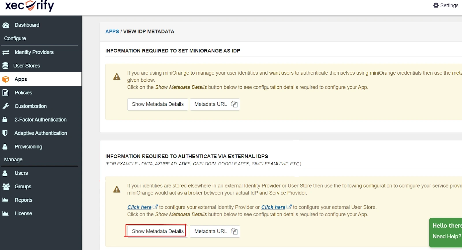 Z-Scaler Single Sign-On (sso) View IdP metadata