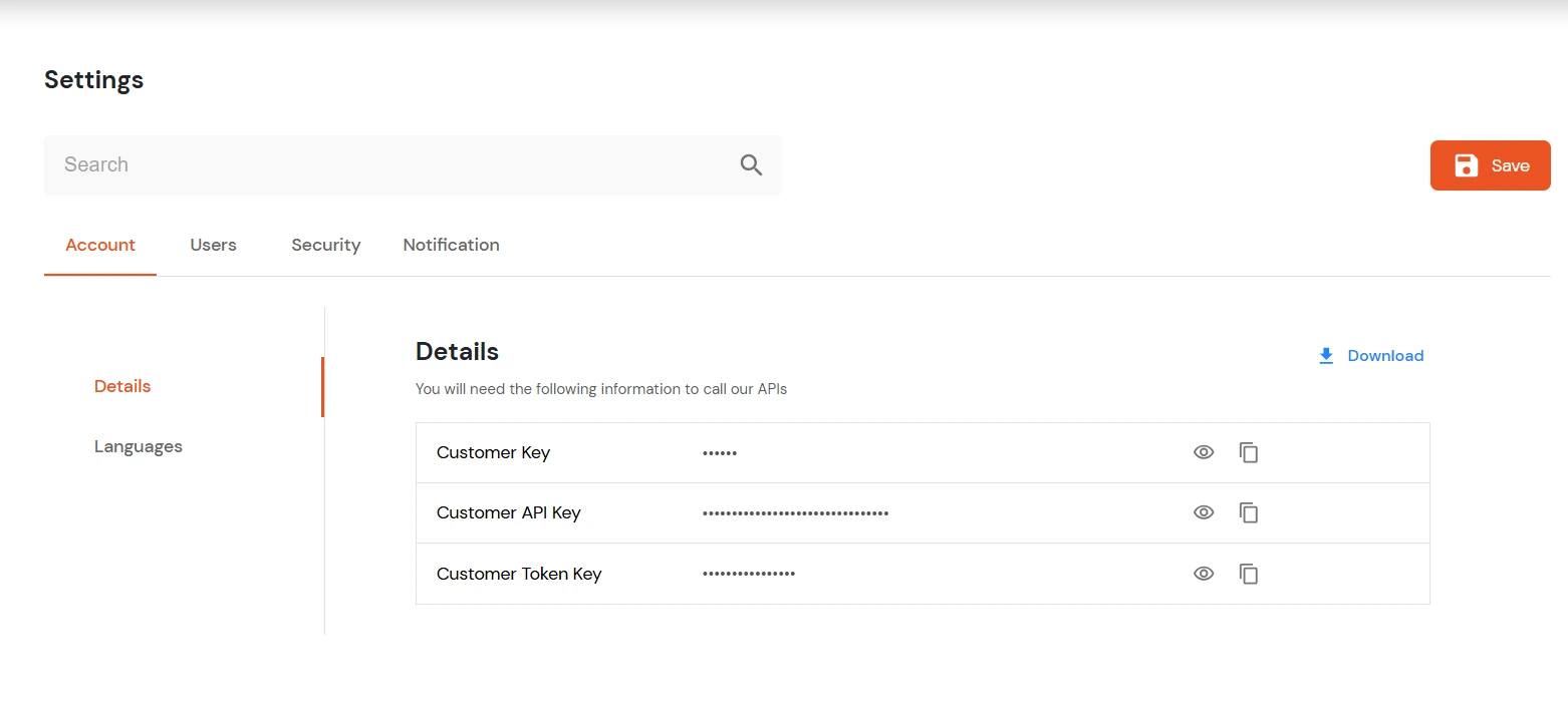 IDP product global setting