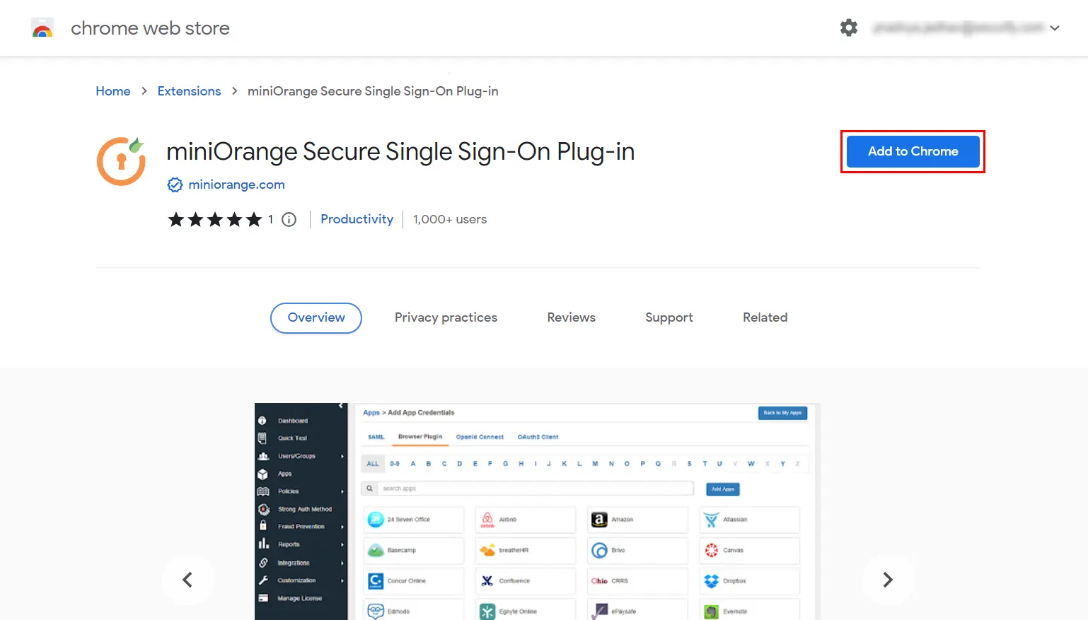 miniOrange Identity Platform Admin Handbook: Browser Extension