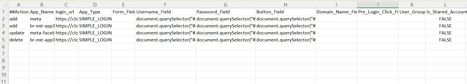 miniOrange Identity Platform Admin Handbook: Under Action, enter the keyword such as add, delete, update