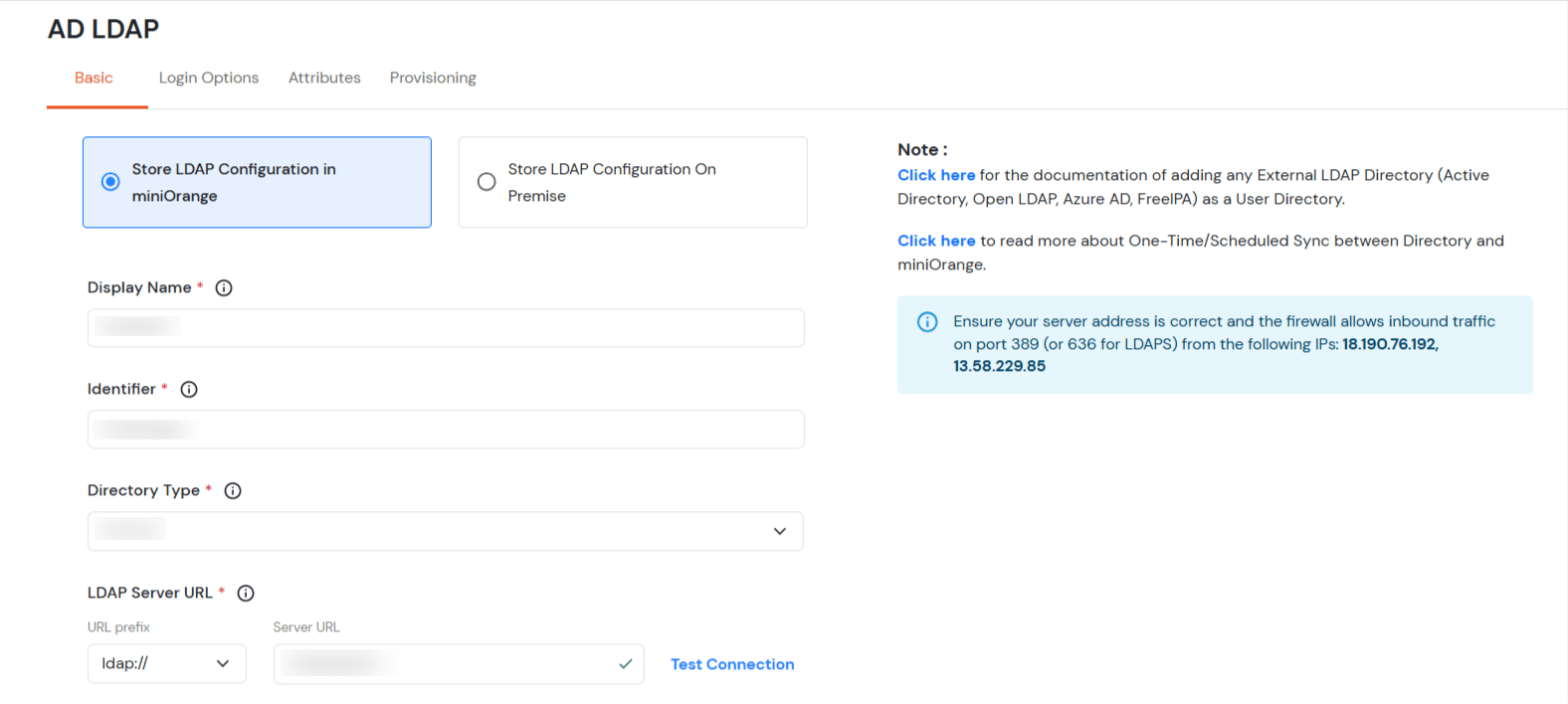 miniOrange Identity Platform Partner Portal Handbook: Fill AD LDAP Details