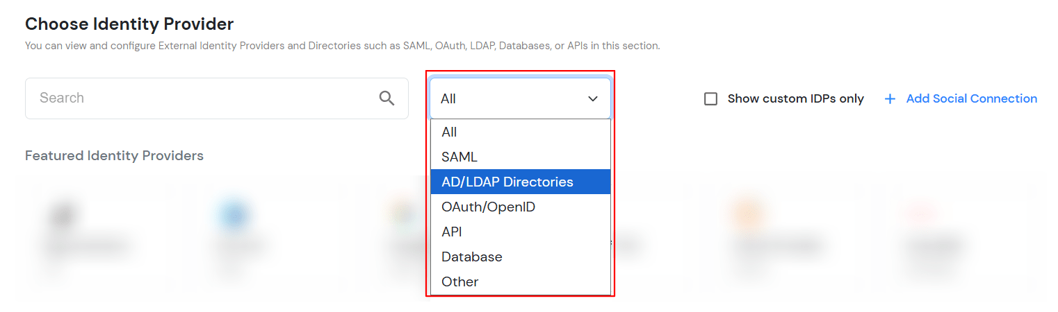 miniOrange Identity Platform Partner Portal Handbook: Select Identity Providers