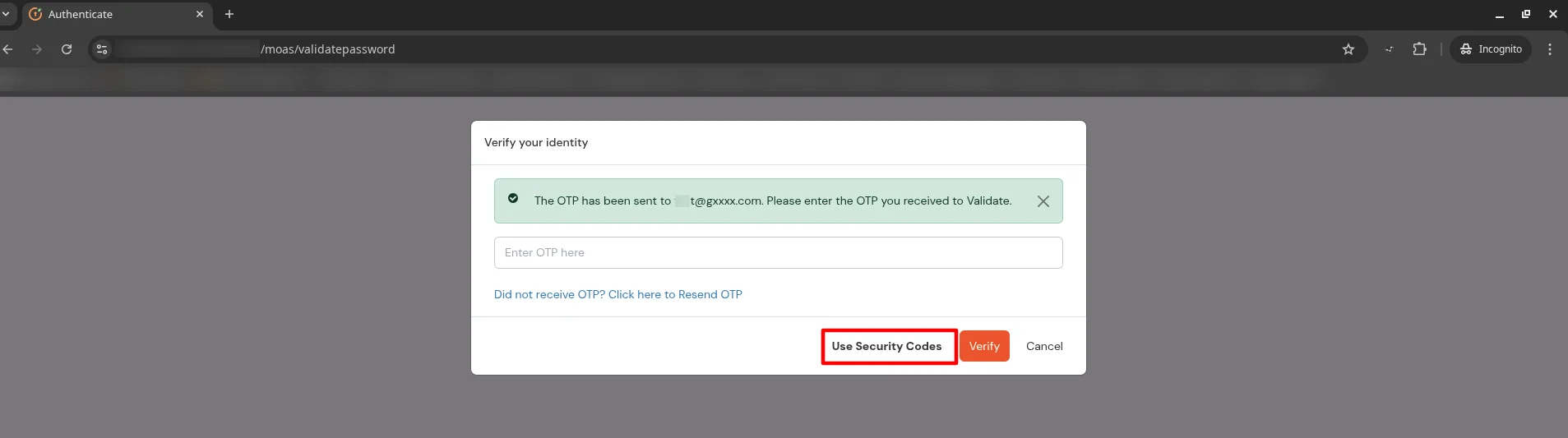 miniOrange Identity Platform Admin Handbook: Use Security Codes
