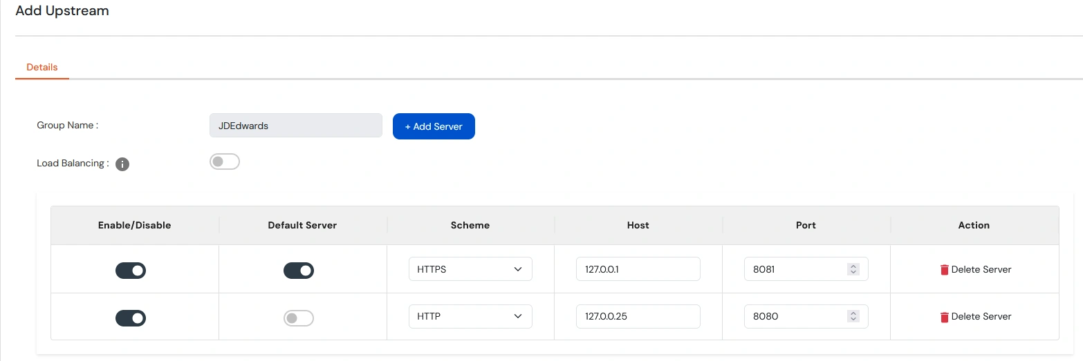 Setup JD Edwards via Miniorange access gateway