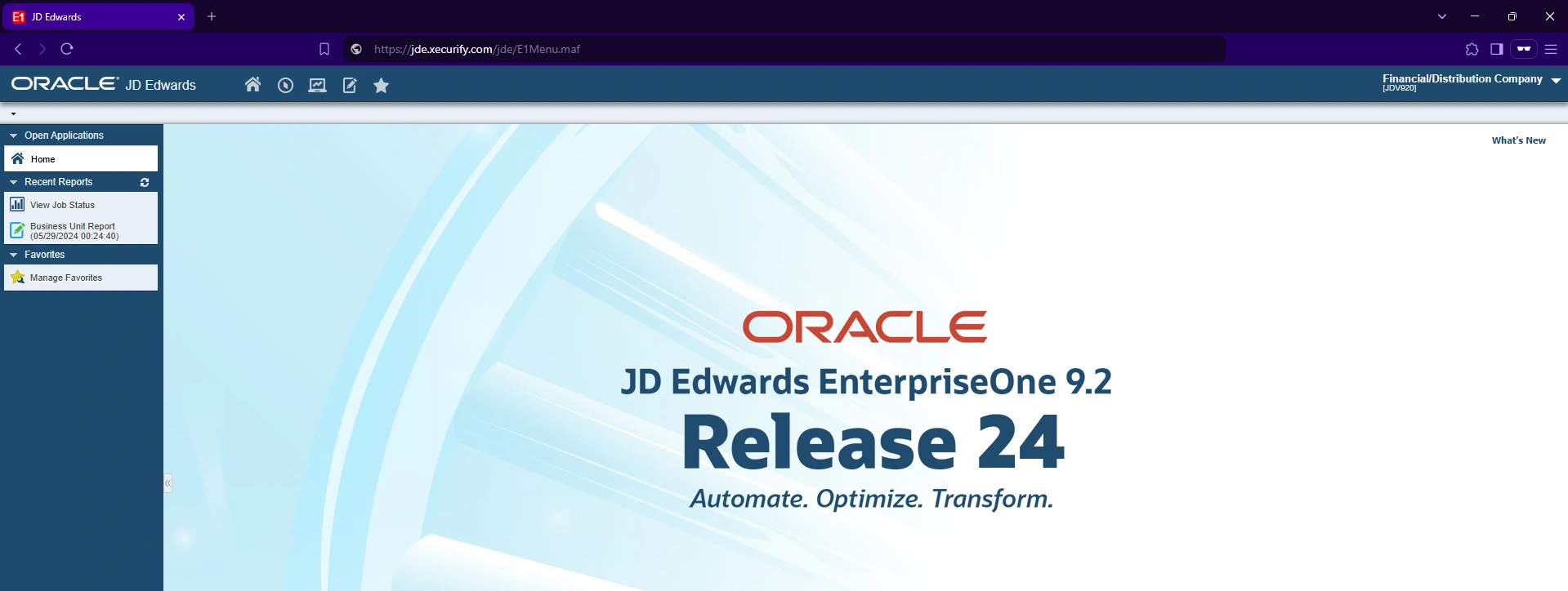 Setup JD Edwards via Miniorange access gateway