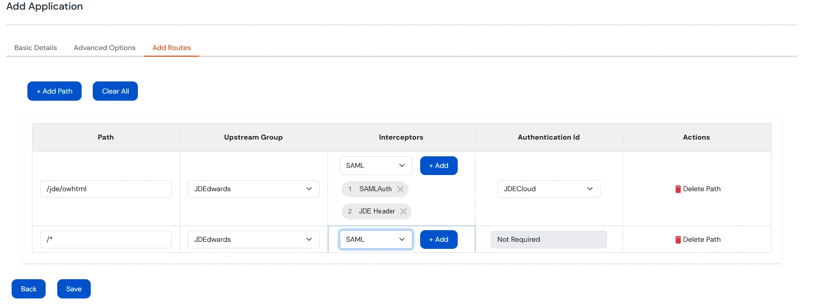 Setup JD Edwards via Miniorange access gateway