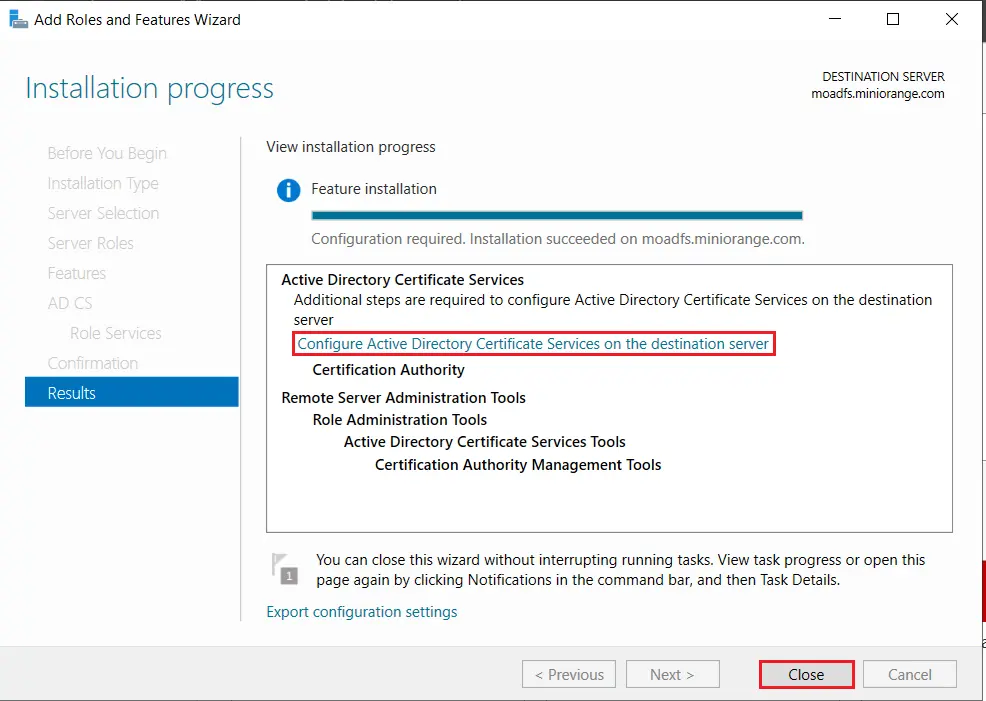 LDAPS on Windows Server configure active directory