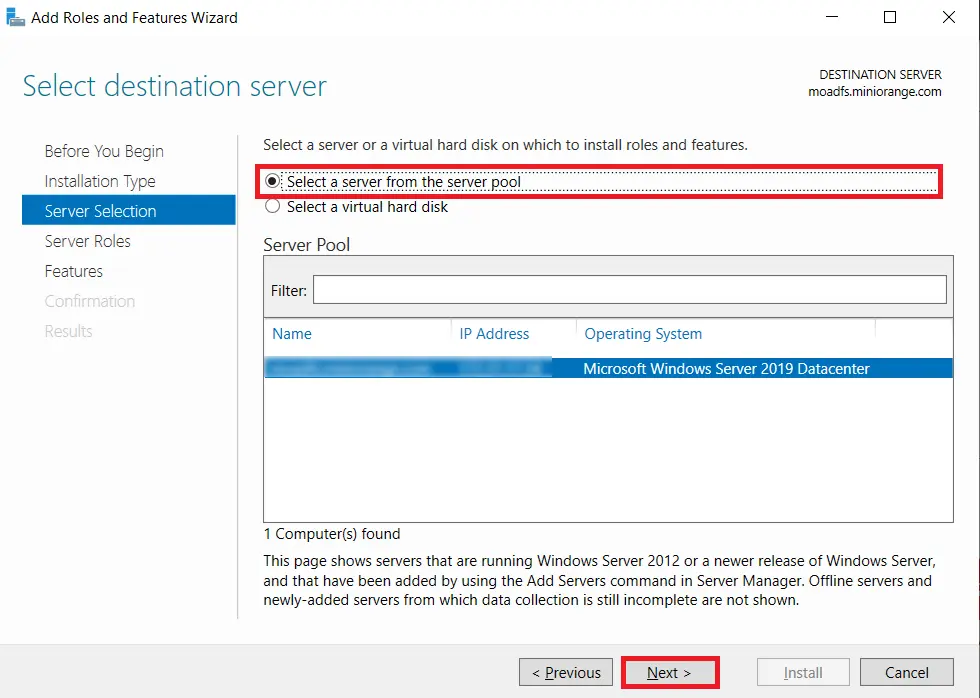 LDAPS on Windows Server select ldap server