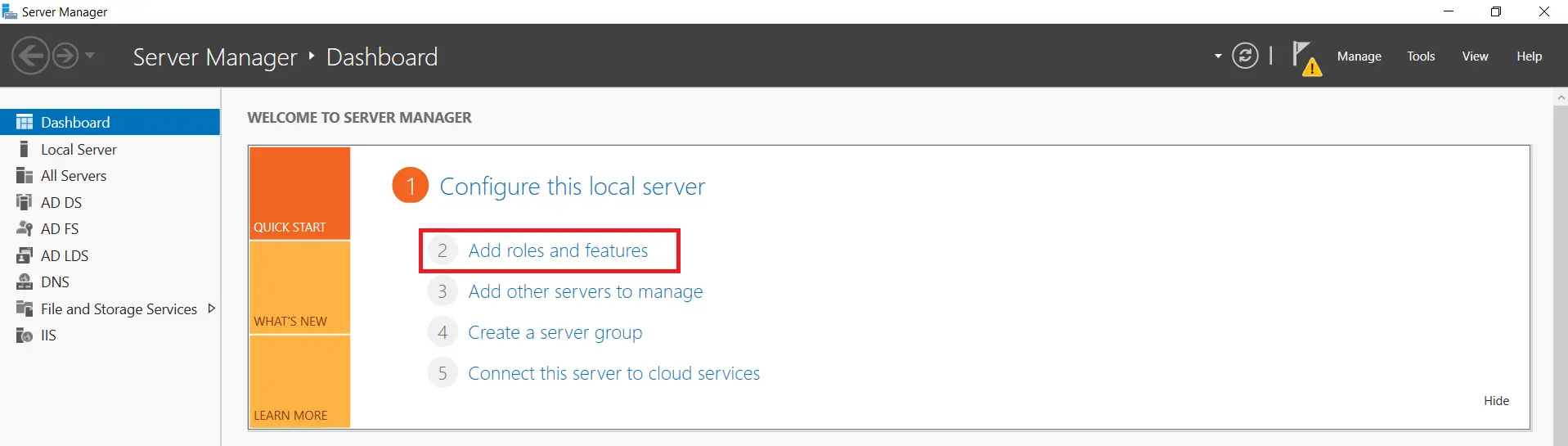 LDAPS on Windows Server server manager