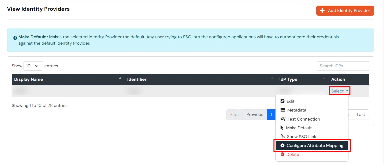 Okta Single Sign-On SSO Select and Configure Attribute Mapping