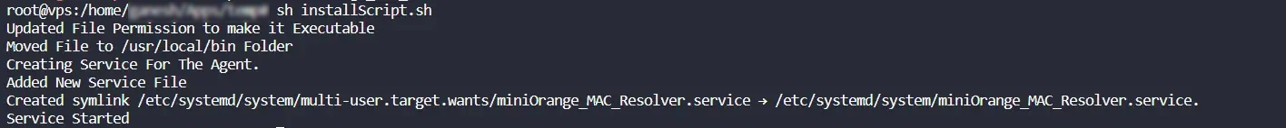 MAC Address based Restriction: Install agent