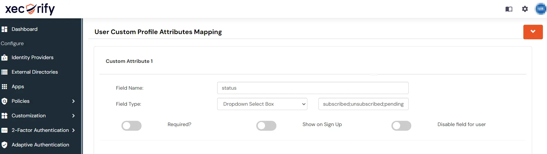 MailChimp Provisioning : Custom Profile attribute