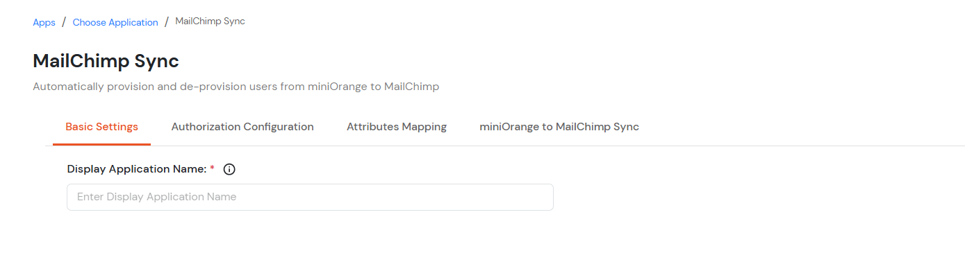 MailChimp Provisioning