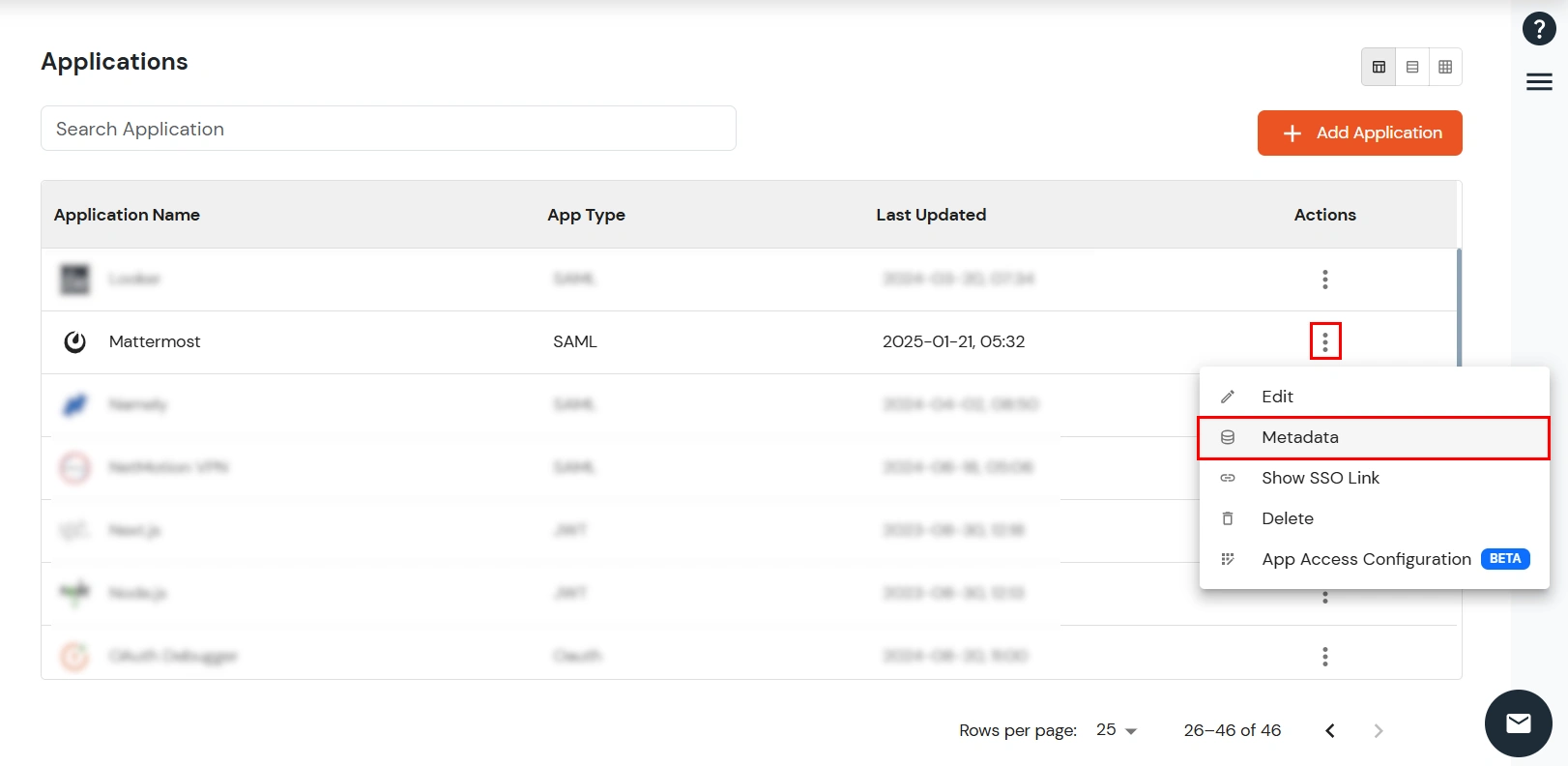 Mattermost Single Sign On (sso) Select Metadata