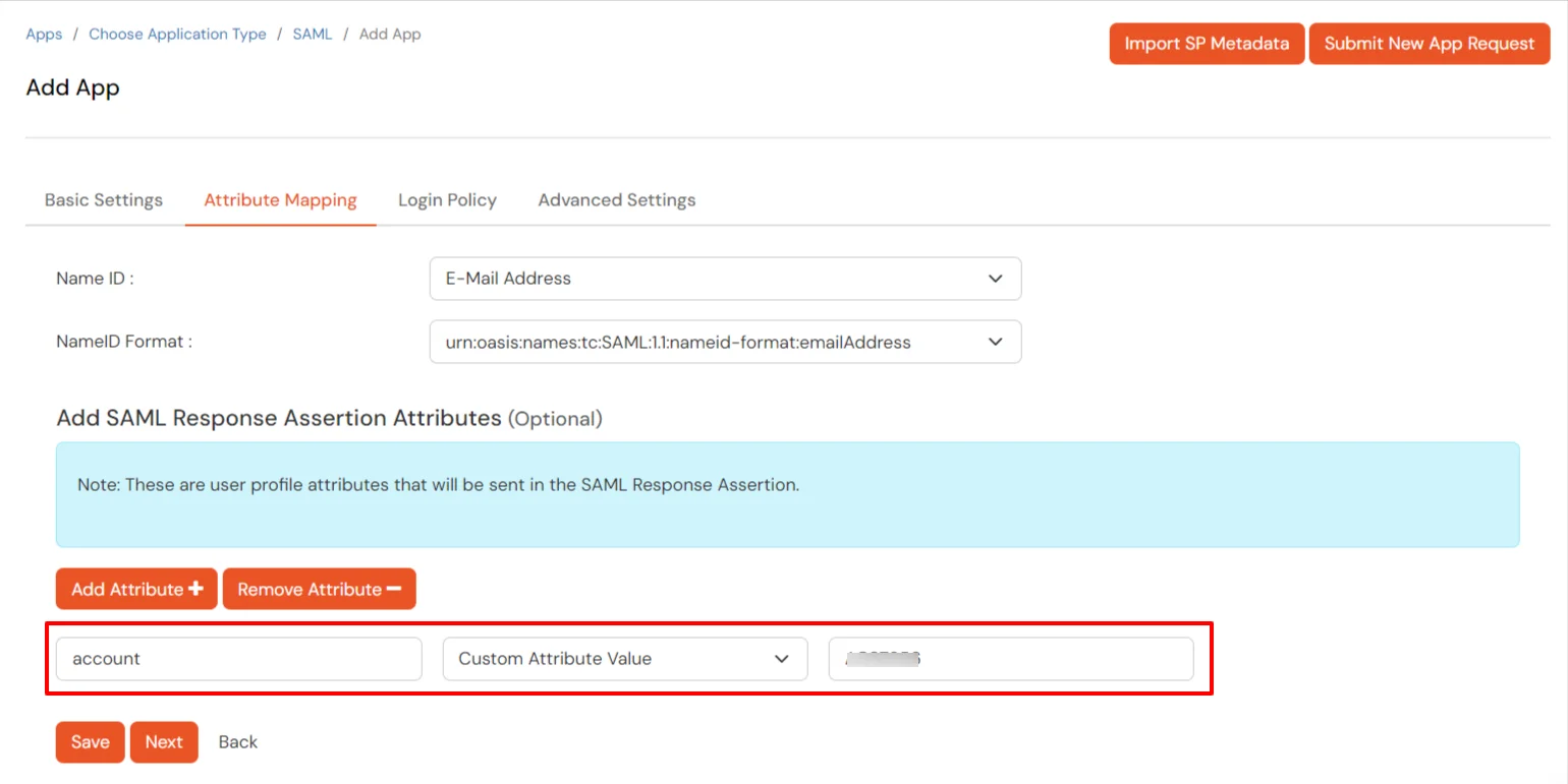 Netsuite Single Sign-On (sso) Add Attribute