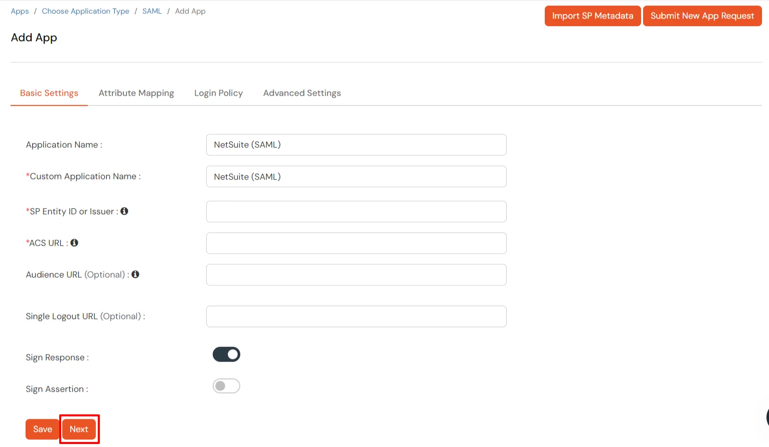 Configure Netsuite Single Sign-On (SSO)