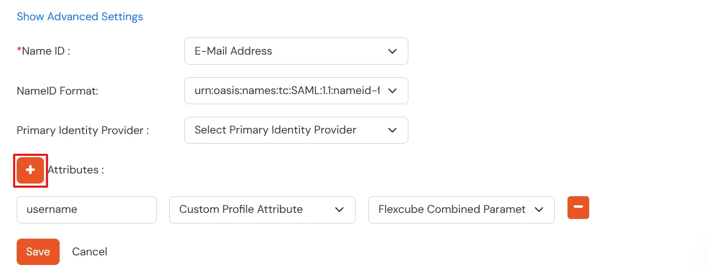 FLEXCUBE Single Sign-On (sso): Add Attribute