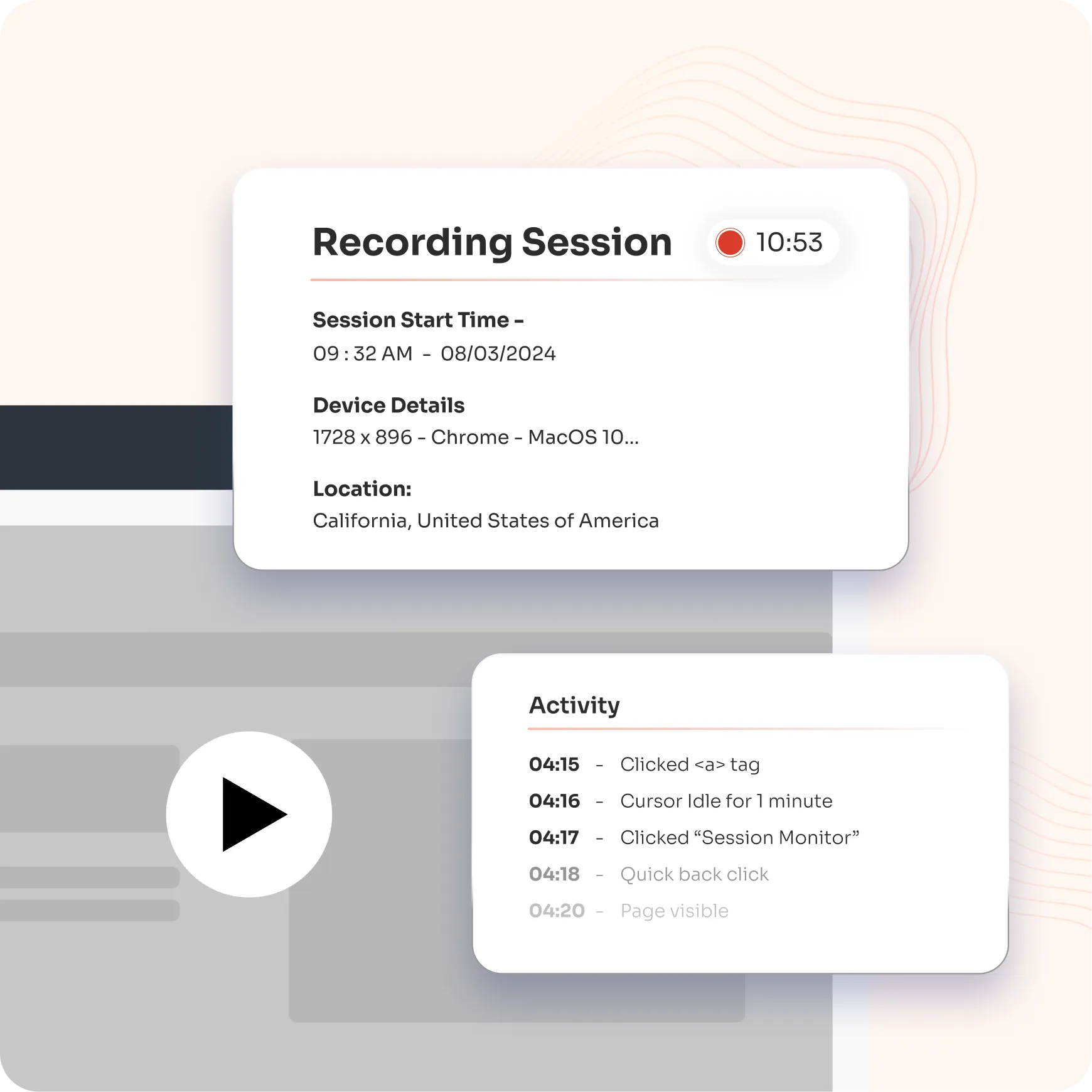 Monitoring and Session Recording