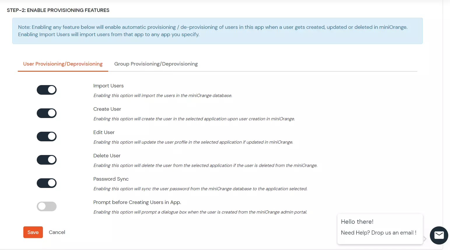 Salesforce Provisioning Configure