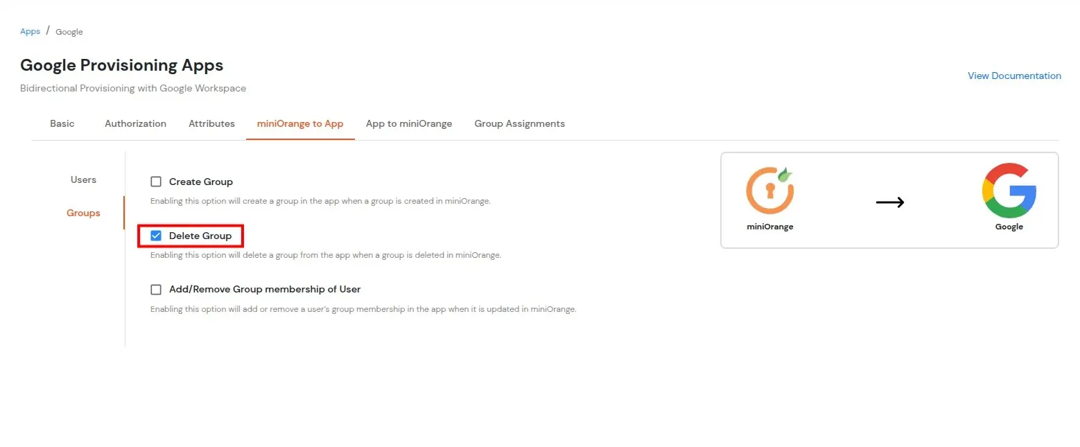 Google Apps Provisioning : Delete Google app