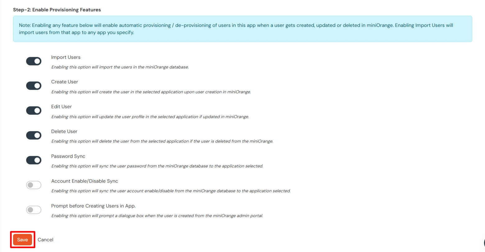 Salesforce User Provisioning Configure